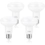 Flood Light Bulb, E26 Base, BR25 LED Bulb for Indoor/Outdoor Downlight Recessed Can Light, Dimmable, 9W=75W, 2700K Warm White Bulb, 900LM, 4-Pack