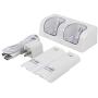 Kulannder Wii Remote Battery Charger(Free USB Wall Charger+Lengthened Cord) Dual Charging Station Dock with Two Rechargeable Capacity Increased Batteries for Wii/Wii U Game Remote Controller (White)