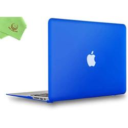 UESWILL Smooth Matte Hard Shell Case Cover Compatible with MacBook Air 11 inch (Model A1370 / A1465) + Microfibre Cleaning Cloth, Royal Blue