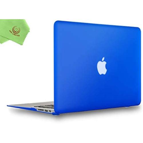 UESWILL Smooth Matte Hard Shell Case Cover Compatible with MacBook Air 11 inch (Model A1370 / A1465) + Microfibre Cleaning Cloth, Royal Blue
