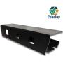 Under Desk Cable Management Tray (Pack of 2), Black, 2 Mounting Options Tape/Screws, Organizer Rack for Cords/Wires/Power Strip/Power Bricks, Built Sturdy and Wide to Fit All Your Under Desk Clutter