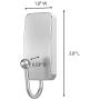 Command Bath Hook, Small, Satin Nickel, 1-Hook, 2-Small Water-Resistant Strips (BATH33-SN-ES), Organize Damage-Free