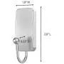 Command Bath Hook, Small, Satin Nickel, 1-Hook, 2-Small Water-Resistant Strips (BATH33-SN-ES), Organize Damage-Free