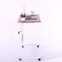 Laptop Cart 31.5'' Mobile Table Fancasa Movable Portable Adjustable Notebook Computer Stand with Wheels (Teak)