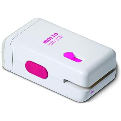 Mini Electric Shredder Portable Paper Shredder,Compact 3 in 1 Shredder,Security Stamp for Personal Identity,Electric Letter Opener,Home Office Desktop Stationery(White)