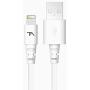 Tech Armor Apple MFi Certified Lightning Cable to USB A - 6FT White - Tough-Braided Extra-Strong Jacket - Sync/Charge iPhone & iPad