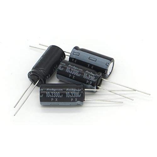 3300uF 10V Radial Lead Aluminum Electrolytic Capacitors for Do it Yourself Repairing of LCD TVs and Consumer Electronics - 4 pc.