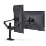 Dual LCD Monitor Desk Mount Stand Fully Adjustable Computer Screen Mounting Arm, Aluminum Stand Fits 2 Screens up 17'' to 32'', Weight Capacity up to 17.6lbs per Arm