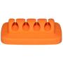 Desktop Cable Organizer, Weighted, Eco-Friendly Silicone, No Bad Smell, Bundled with 4 Reusable Cable Ties (Orange)