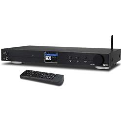 Ocean Digital WiFi Internet Component Radio Tuner (430 mm) WR10 FM/ Ethernet Bluetooth Receiver 2.4'' Color Display with Digital Output to Connect Hi-Fi System -Black
