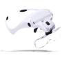 Magnifying Glasses - Headband Magnifier Glasses with 2 Led Light ，Hands-Free Interchangeable Headband and 5 Lenses for Close Work