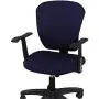 Jinzio Computer Office Chair Cover - Split Protective & Stretchable Cloth Polyester Universal Desk Task Chair Chair Covers Stretch Rotating Chair Slipcover, Navy