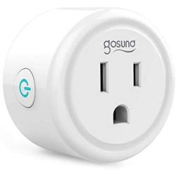Mini Smart Plug Gosund Wifi Outlet Works with Alexa Google Assistant, No Hub Required, ETL and FCC Listed Only 2.4GHz Wifi Enabled Remote Control Wifi Smart Socket