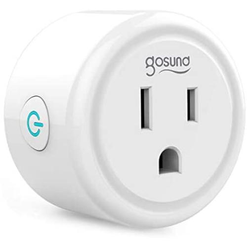 Mini Smart Plug Gosund Wifi Outlet Works with Alexa Google Assistant, No Hub Required, ETL and FCC Listed Only 2.4GHz Wifi Enabled Remote Control Wifi Smart Socket