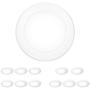 12 Pack 5/6 Inch Dimmable LED Disk Light Flush Mount Recessed Retrofit Ceiling Lights, 15W=120W, CRI90, 1050lm, 4000K Neutral White, Installed in Junction Box or Recessed Can, ETL Listed