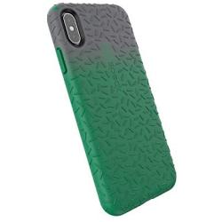 Speck Products CandyShell Fit iPhone Xs Max Case, Graphite Grey Ombre Evergreen Green/Evergreen Green