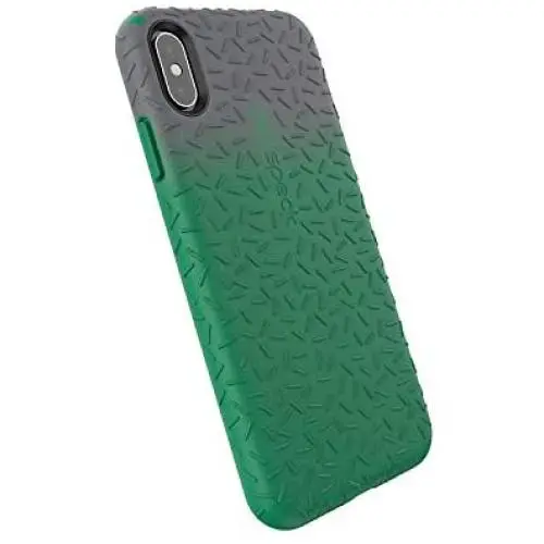 Speck Products CandyShell Fit iPhone Xs Max Case, Graphite Grey Ombre Evergreen Green/Evergreen Green