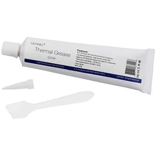 GENNEL 100Gram Tube White Thermal Grease Paste Silicone Compound for PC CPU GPU LED Cooling