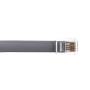 25 feet Telephone Cord for Voice (VoIP), RJ11 Plug Gold Plated Connectors, 6P / 6C, Silver Satin, 28AWG, Reverse, RJ12 Phone Cable, CableWholesale