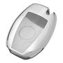 TANGSEN Smart Key Fob Case Silver TPU Protective Cover for Mercedes Benz A B C CLA CLS E G GL GLA GLC GLE GLK GLS GT M R S SL SLC SLK SLS Class AMG Viano 2 3 Button Keyless Entry Remote Accessories