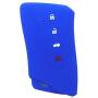 Ezzy Auto Blue and Rose Silicone Rubber Key Fob Case Key Cover Key Jacket Skin Protector fit for UX NX RX GX LX is ES GS LS