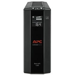 APC UPS, 1500VA UPS Battery Backup & Surge Protector, BX1500M Backup Battery, AVR, Dataline Protection and LCD Display, Back-UPS Pro Uninterruptible Power Supply