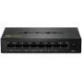 TRENDnet - TEG-S82G 8-Port Gigabit GREENnet Switch, TEG-S82G, Ethernet Splitter, Ethernet/Network Switch, 8 x 10/100/1000 Mbps Gigabit Ethernet Ports,16 Gbps Switching Capacity, Metal, Lifetime Protection Black