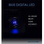 HOTSYSTEM Electronic Voltmeter Voltage Volt Gauge Meter Blue Digital LED 2inches 52mm for Car Vehicle Auto