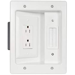 Legrand, Home Office & Theater, Home Theater, In Wall TV Power Kit, White, 5.1, HT2102WHV1