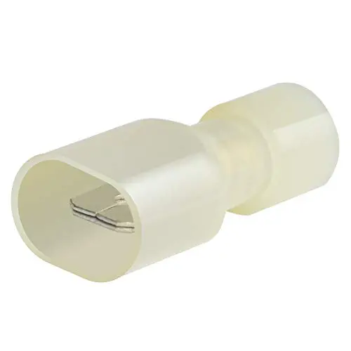 AIRIC Male Spade Connector 12-10 Gauge 100PCS Nylon Fully Insulated Male Wire Quick Disconnects Spade Terminal Connectors Yellow, 0.250in AIRIC Male Spade Connector 12-10 Gauge 100PCS Nylon Fully Insulated Male Wire Quick Disconnects Spade Terminal Connectors Yellow, 0.250in
