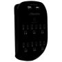 Maxxima 6 Outlet Dual USB Adaptor Plug Grounded 2.4A Port 490 Joules Surge Protector, USB Charger, Black