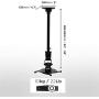 Duronic Projector Mount PB02XL | Bracket Arm Fixing for Ceiling or Wall | 22lbs Capacity | Universal | Heavy Duty | Fittings Included | Rotate 360 °, Swivel 180 °, Tilt 180° for Easy Projection Set-Up