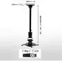 Duronic Projector Mount PB02XL | Bracket Arm Fixing for Ceiling or Wall | 22lbs Capacity | Universal | Heavy Duty | Fittings Included | Rotate 360 °, Swivel 180 °, Tilt 180° for Easy Projection Set-Up