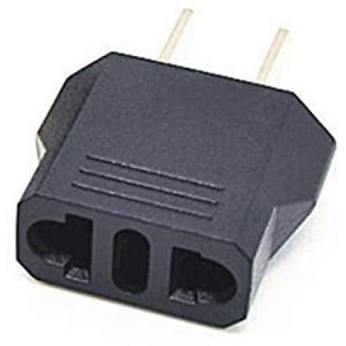 European to US Plug Adapter, AOGITKE EU to USA Plug Adapter Converter, Euro to American Outlet Plug Adapter, Travel Europe German, France, Switzerland to US Adaptor - Type B ( Black )