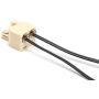 Duplex Jack Phone Wall Adapter - 1 Pack, Ivory - 2-Way Phone Splitter (2 Lines) Wall Jack Phone RJ11 Adapter