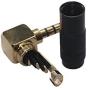 KK AS3b-4P 2pcs total, Hi End 4-Pole 3.5mm Right Angle & Streight Male Plug, Gold Plated, Solder Connector KK AS3b-4P (Angle & Straight)
