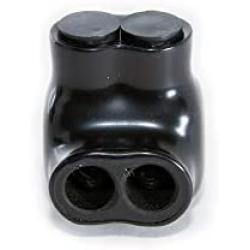 NSI Industries Polaris Black IT-4 Insulated Multi-Tap Connector- 2-Port Single-Sided Entry for 4-14 AWG Wire Range - Dry Locations - Dual-rated cooper and/or aluminum - 1.18-inch width, 1.38-inch height, 1.12-inch length - Hex size 1/8-inch - 12 Pack