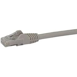 StarTech.com 1ft CAT6 Ethernet Cable - Gray CAT 6 Gigabit Ethernet Wire -650MHz 100W PoE RJ45 UTP Network/Patch Cord Snagless w/Strain Relief Fluke Tested/Wiring is UL Certified/TIA (N6PATCH1GR)