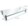 Monoprice Multimedia Riser Desktop Monitor Stand - Medium, 25.6 x 11.0 Inches, Clear Glass - Workstream Collection