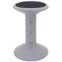 Storex Active Tilt Stool, Ergonomic Seating for Flexible Office Space and Standing Desks, Adjustable 12-24 Inch Height, Gray (00322U01C)