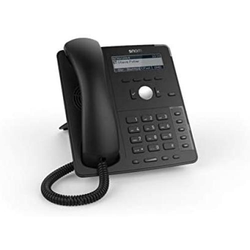 Snom SNO-D715 Professional Sip Desk Telephone Voip Phone and Device, Black