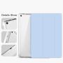 KenKe iPad 2018/2017 Case with Pencil Holder,Smart Trifold Stand Lightweight Protective Soft Silicone Smart Trifold Stand Cover Auto Sleep/Wake for iPad 6th / 5th Generation Case 9.7 inch -White ice