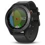 Garmin Approach S60, Premium GPS Golf Watch with Touchscreen Display and Full Color CourseView Mapping, Black w/ Leather Band