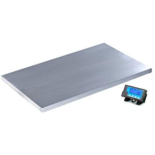 Salter-Brecknell PS500-42S Compact Light Weight Floor Scale with LCD Display, 42'' Length x 22'' Width x 2'' Height, 500lbs Capacity