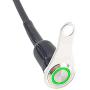 Universal Stainless Steel LED Motorcycle Switch ON-Off Handlebar Adjustable Mount Waterproof Switches Button DC12V Fog Light Cycling retail (A-Green-Latching)