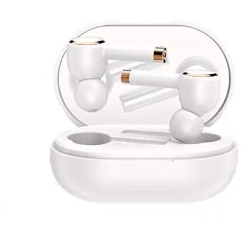 Bluetooth Headphones 5.0, Bluetooth Earbuds with Microphones, Pop Up Auto Pairing, Touch Control, 3D High-Definition Stereo with Noise Reduction, IPX5 Waterproof, Suitable for Android/iOS