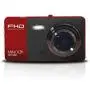 Minolta MNCD42 Full HD 1080P Wide Angle Car Dashboard Camera with G-Sensor, HDR, Loop Recording & 4'' LCD Screen, Red
