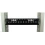 Raising Electronics 1U Horizontal Rack Mount Cable Management Unit with Panel Plastic 19'' Rack Mount