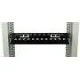 Raising Electronics 1U Horizontal Rack Mount Cable Management Unit with Panel Plastic 19'' Rack Mount
