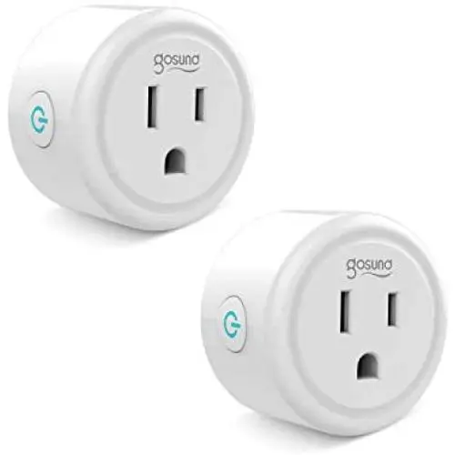 Gosund Smart Plug Works with Alexa and Google Home, 2.4GHz Wifi enabled Remote Control Smart Outlet, No Hub Required,ETL Listed(2 Packs)